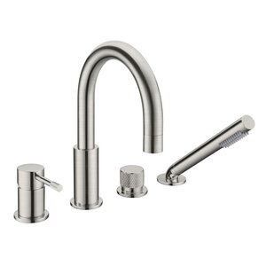 Изображение товара Врезной смеситель для ванны Boheme Uno 460-NB никель комфортный дизайн