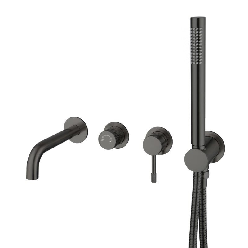 Изображение товара Смеситель Boheme Uno 464-3-GM для ванны и душа, графит