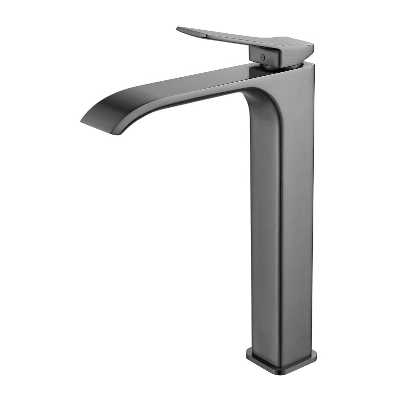 Изображение товара Смеситель для раковины Shevanik S4011T латунь вороненая сталь modern