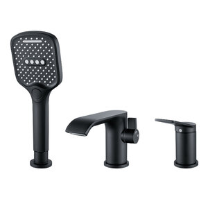 Изображение товара Смеситель для ванны и душа Shevanik S4112H черный матовый
