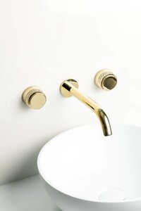Изображение товара Смеситель для раковины Boheme Aura 152-2-G-A встраиваемый золото