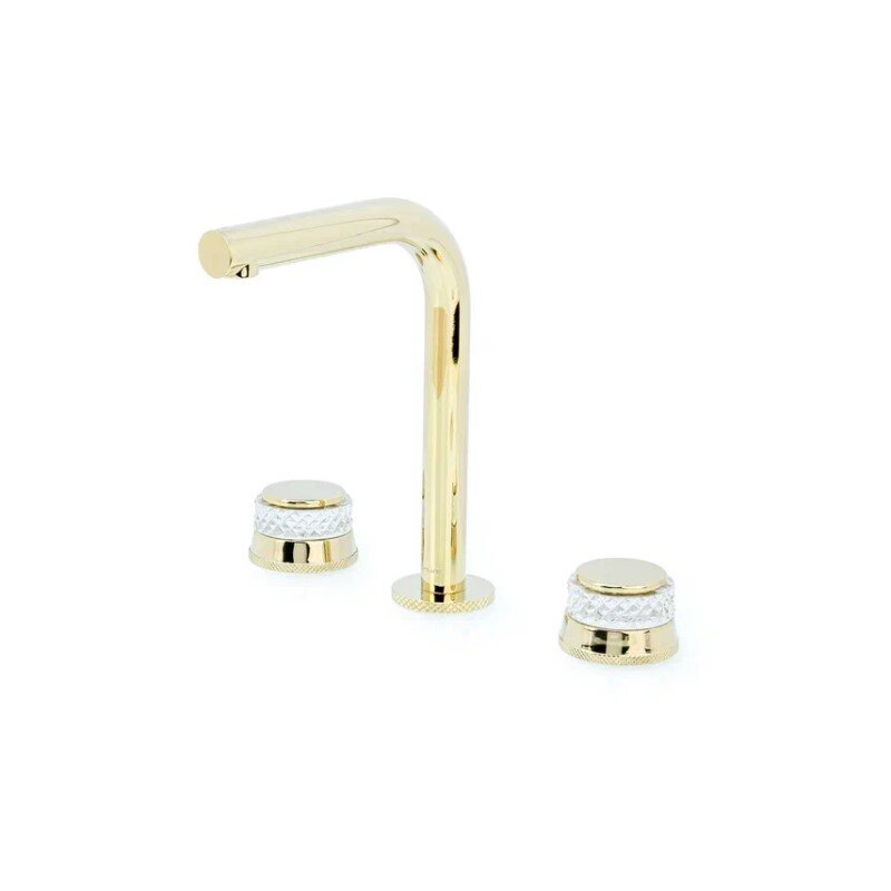 Изображение товара Смеситель для раковины Boheme Aura 152-G-A встроенный двухвентильный золото