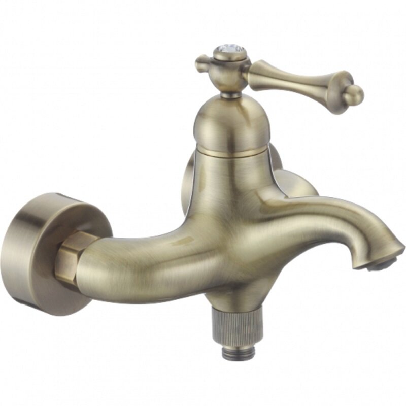 Изображение товара Смеситель для ванны и душа Rose R0102Q с душевым гарнитуром бронза