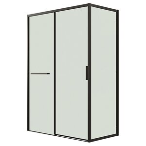 Изображение товара Душевой уголок Grossman Style 100x70 см с черным матовым профилем