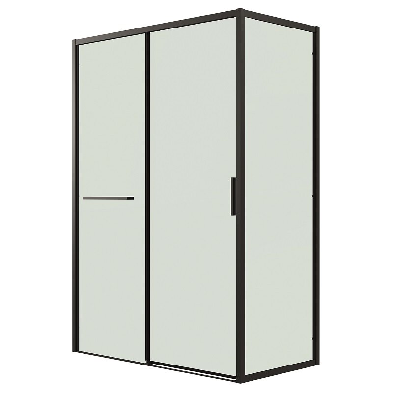 Изображение товара Душевой уголок Grossman Style 120.K33.05.1080.21.00 100x80 см черный матовый стекло
