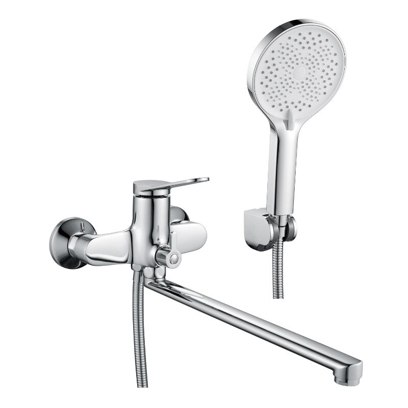 Изображение товара Смеситель для ванны и душа Shevanik S6222 с душевым гарнитуром и 3 режимами струи
