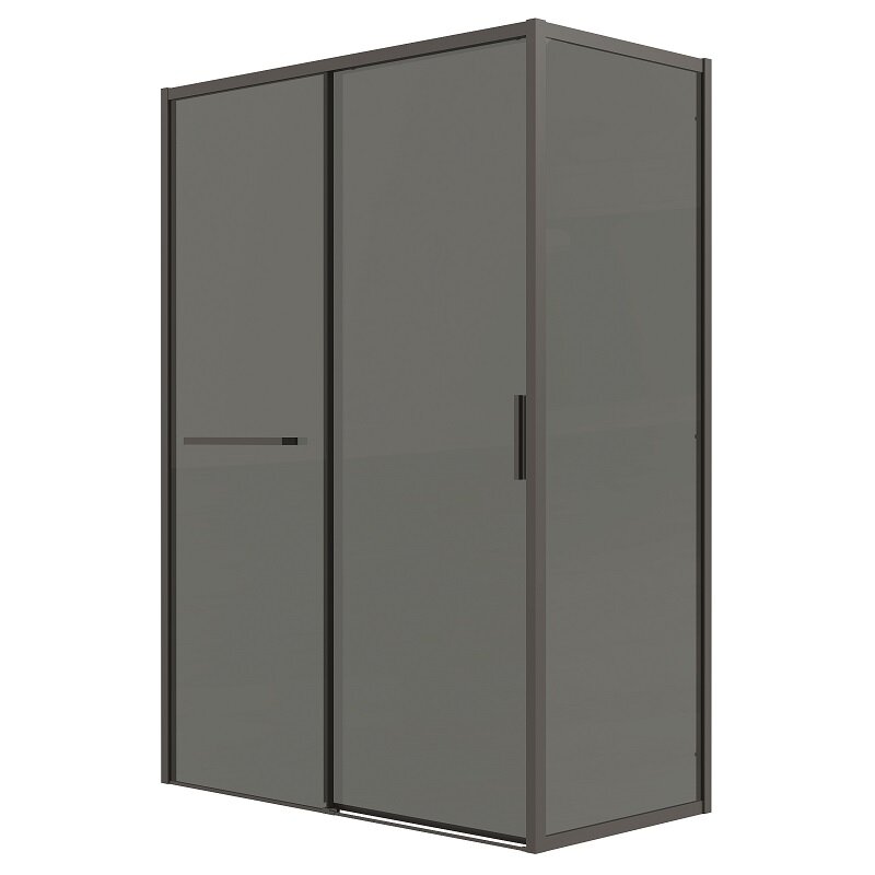 Изображение товара Душевой уголок Grossman Style 120.K33.05.1070.21.10, 100 х 70 см, стекло тонированное, профиль черный матовый Изображение товара Душевой уголок Grossman Style 120.K33.05.1070.21.10, 100 х 70 см, стекло тонированное, профиль черный матовый