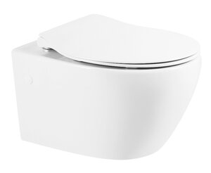 Изображение товара Подвесной унитаз BelBagno Prospero BB507B/BB2020SC, безободковый, сиденье микролифт, белый