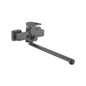 Изображение товара Смеситель для ванны и душа Shevanik S8222T, с душевым гарнитуром, вороненая сталь, gunmetal