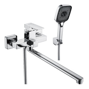 Изображение товара Смеситель для ванны и душа Shevanik S9622, с душевым гарнитуром, цвет хром