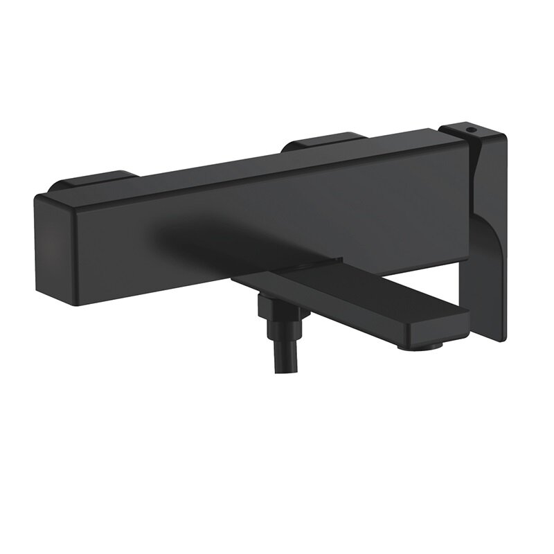 Изображение товара Смеситель для ванны и душа Rose R1002H черный с душевым гарнитуром