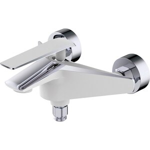 Изображение товара Смеситель для ванны и душа Rose R1302F, с душевым гарнитуром, белый/хром