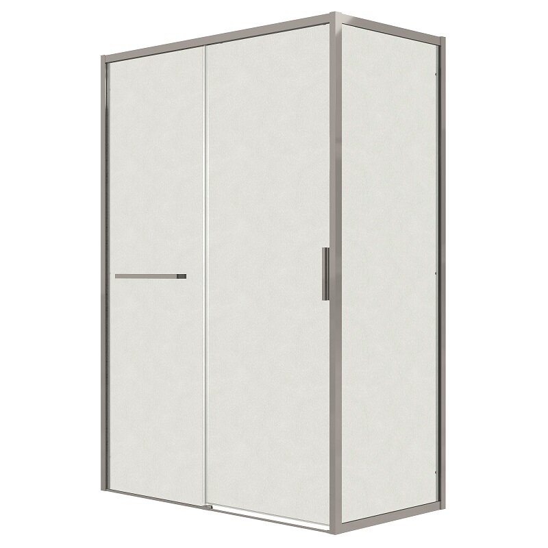 Изображение товара Душевой уголок Grossman Style 130x90 см с раздвижными дверями стекло шиншилла хром профиль