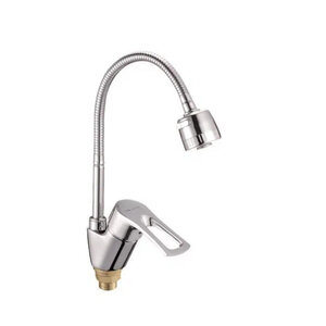 Изображение товара Смеситель для кухонной мойки Shevanik S5143, с гибким изливом, цвет хром