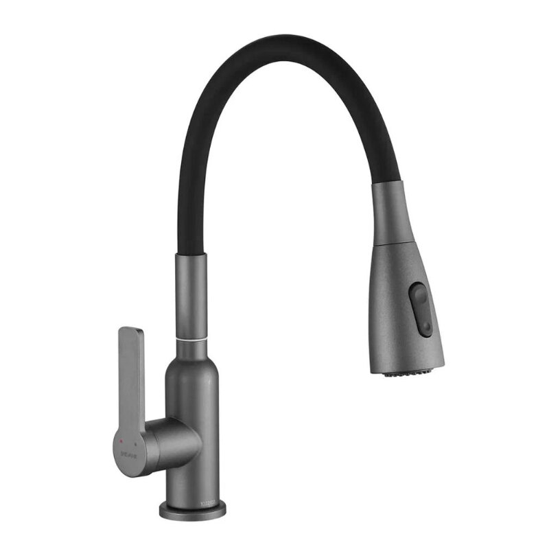 Изображение товара Смеситель для кухонной мойки Shevanik S843T-3 с гибким изливом