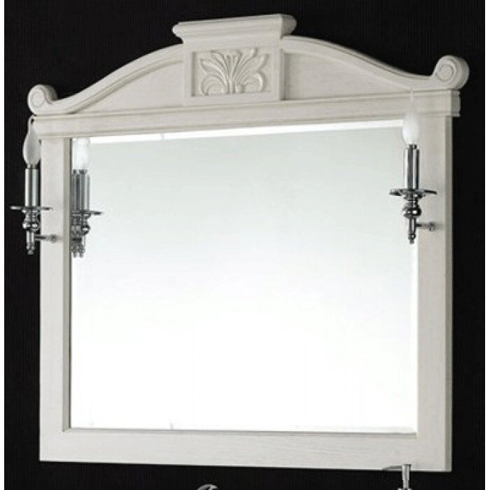 Изображение товара Зеркало BelBagno Primavera BB45S/WA 100 см белое, подвесное без подсветки