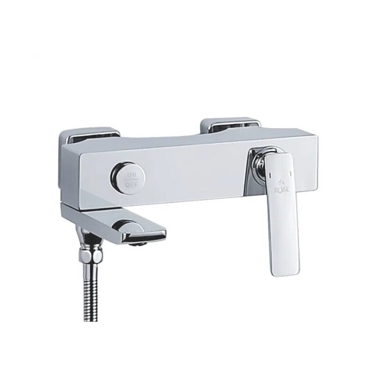 Изображение товара Смеситель для ванны и душа Rose R2702 с душевым гарнитуром хром