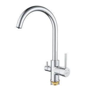 Изображение товара Смеситель для кухонной мойки Shevanik S128, с подключением к фильтру, цвет хром