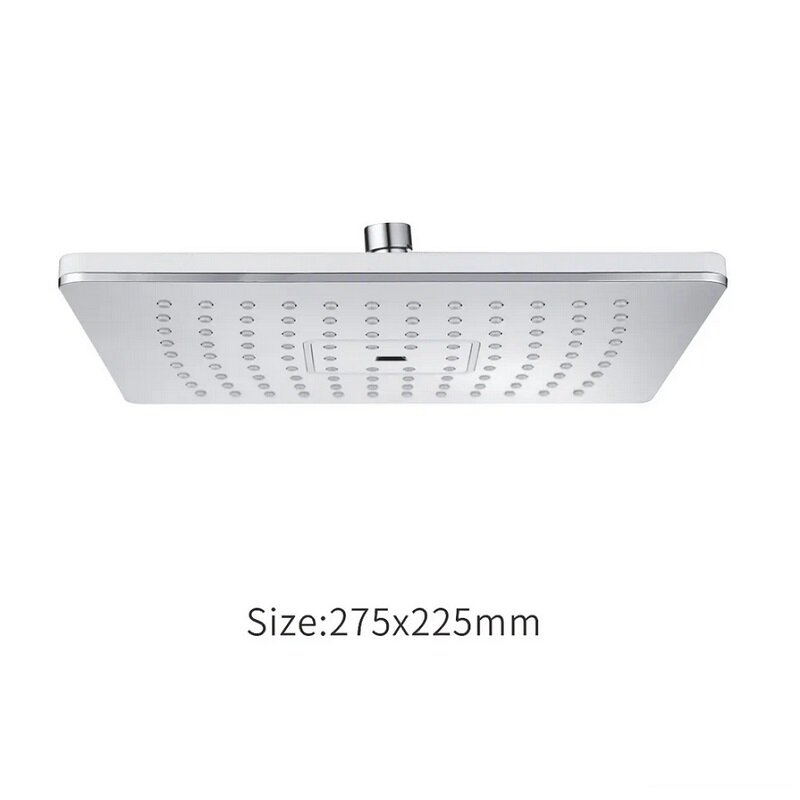 Изображение товара Верхний душ Rose RH37 белый хром 27,5х22,5 см, система против известковых отложений