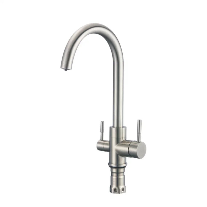 Изображение товара Смеситель Shevanik S168B для кухонной мойки с подключением к фильтру, сатин