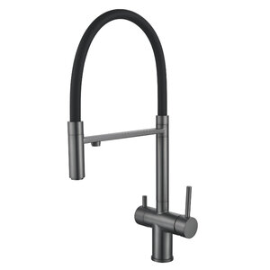 Изображение товара Смеситель для кухонной мойки Shevanik S178T с гибким изливом и подключением к фильтру