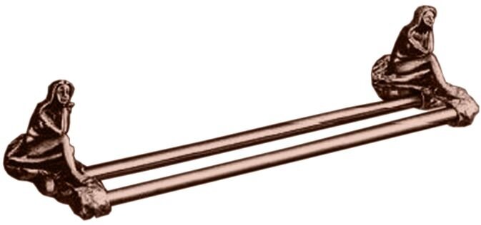 Изображение товара Двойной полотенцедержатель Art&Max Juno AM-B-0718-C, 60 см, медь