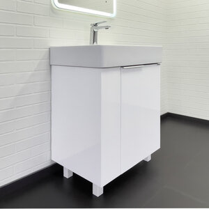 Изображение товара Тумба с раковиной Comfortу Асти 60 см белый глянец напольная