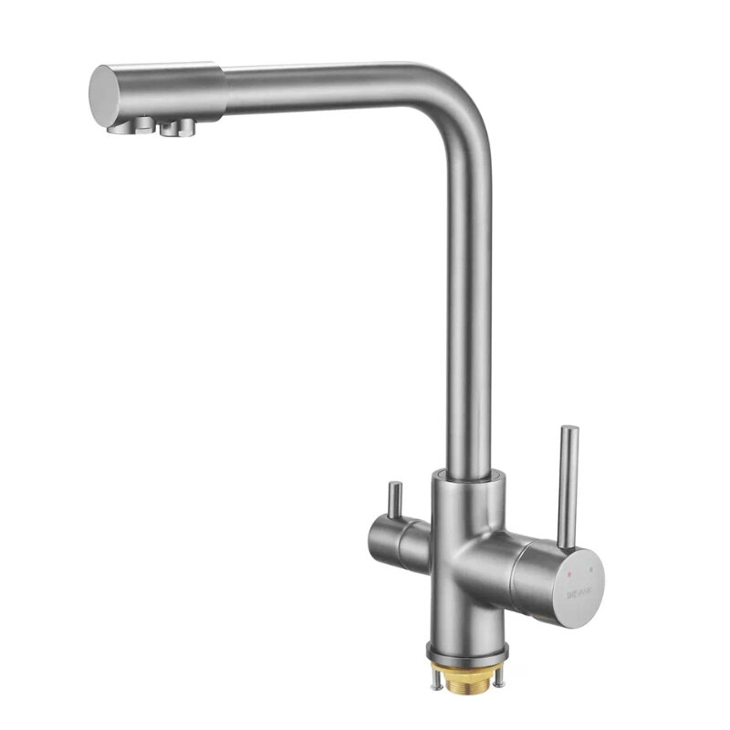 Изображение товара Смеситель Shevanik S328T для кухонной мойки с подключением к фильтру, Gunmetal
