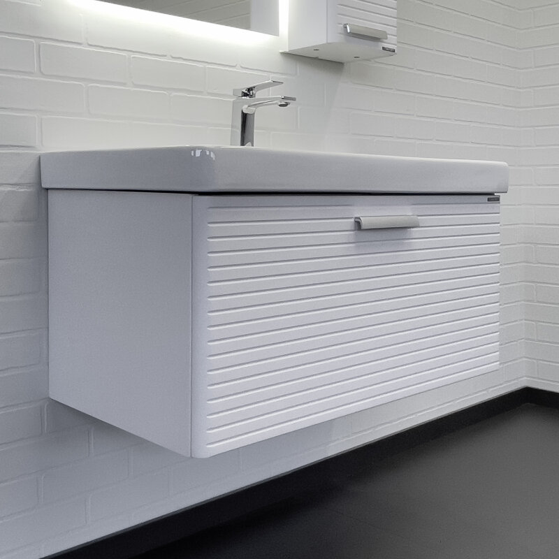 Изображение товара Подвесная тумба с раковиной Comfortу Танжер 90 см, белая матовая