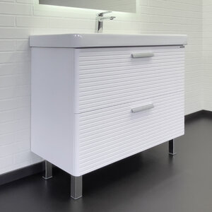 Изображение товара Тумба с раковиной Comforty Танжер 90 см белая матовая напольная