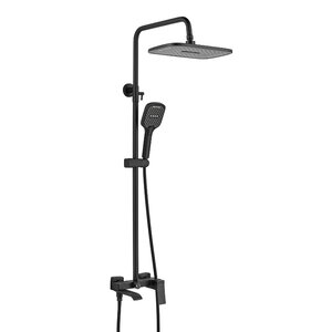 Изображение товара Душевая система Shevanik S4036H, цвет черный матовый