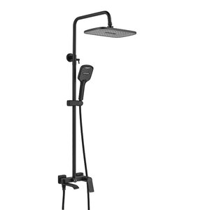 Изображение товара Душевая система Shevanik S4136H, цвет черный матовый