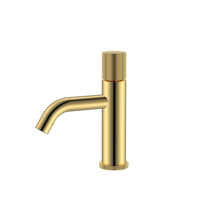 Изображение товара Смеситель Boheme Stick 121-GG.3, для раковины, декор линия, gold