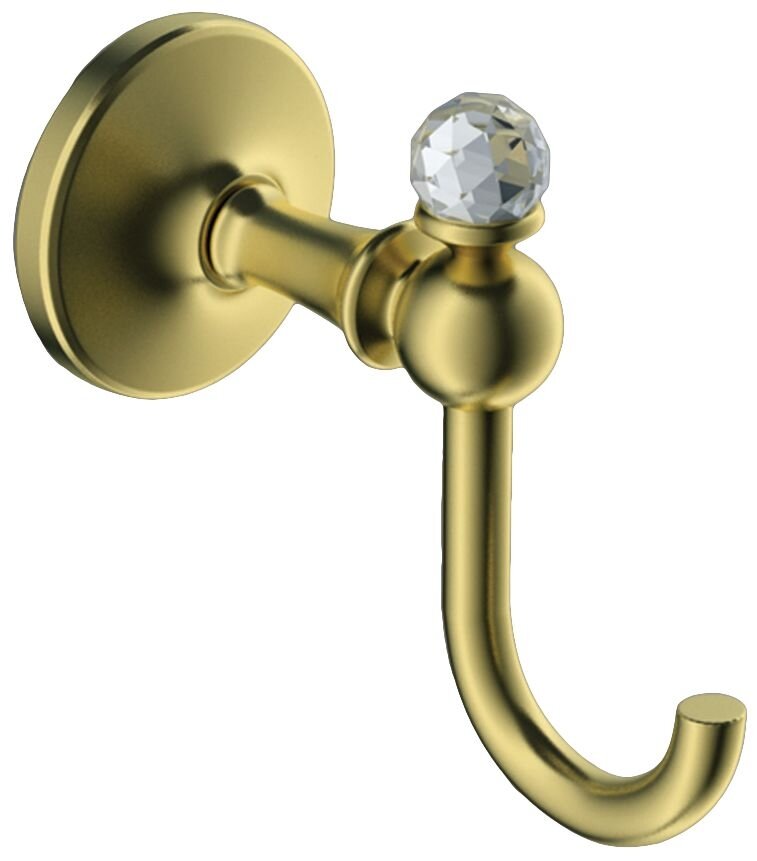 Изображение товара Крючок Art&Max Antic Crystal AM-E-2686BSJ-Do настенный с кристаллами Сваровски золото