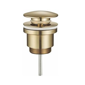 Изображение товара Донный клапан Rose RS31G, универсальный, золотой сатин