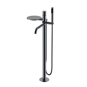 Изображение товара Смеситель Boheme Stick 129-SGM.4 для ванны и душа, с душевым гарнитуром, shine gun metal