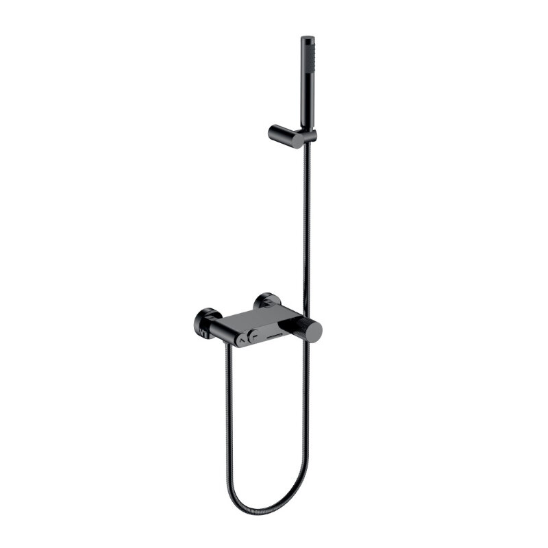 Изображение товара Душевая система Boheme Stick 123-SGM.3 для ванны и душа, shine gun metal