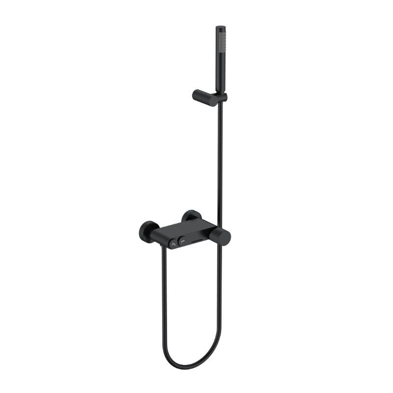 Изображение товара Душевая система Boheme Stick 123-BB.4 черная матовая для ванны и душа