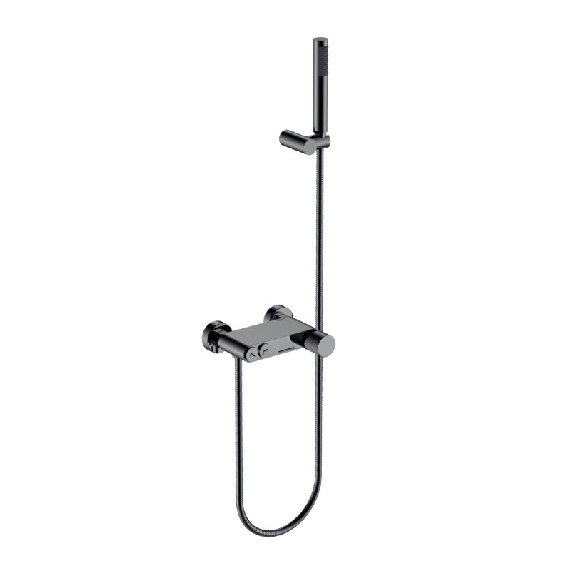 Изображение товара Душевая система Boheme Stick 123-SGM.4 для ванны и душа, shine gun metal