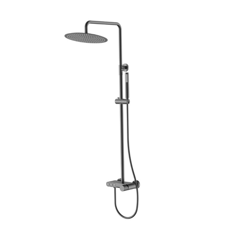 Изображение товара Душевая система Boheme Stick 128-GM.4 для ванны и душа gunmetal