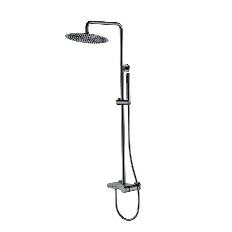 Изображение товара Душевая система Boheme Stick 128-SGM.4 для ванны и душа gunmetal