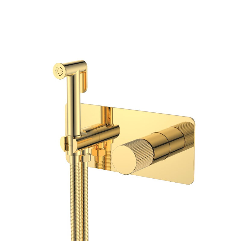 Изображение товара Гигиенический душ Boheme Stick, 127-GG.3, со смесителем, gold