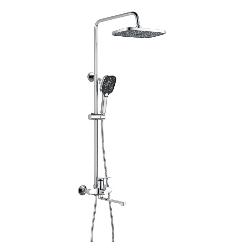Изображение товара Душевая система Shevanik S6236 Хром прямоугольная 30x148 см с верхним душем и 3 режимами Изображение товара Душевая система Shevanik S6236 Хром прямоугольная 30x148 см с верхним душем и 3 режимами