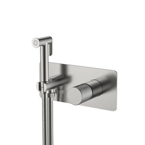 Изображение товара Гигиенический душ Boheme Stick, 127-NB.4, со смесителем, nickel brush