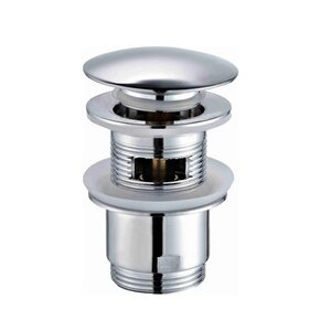 Изображение товара Донный клапан Rose RS01, с переливом, click-clack, хром