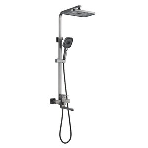 Изображение товара Душевая система Shevanik S7036T, вороненая сталь, gunmetal