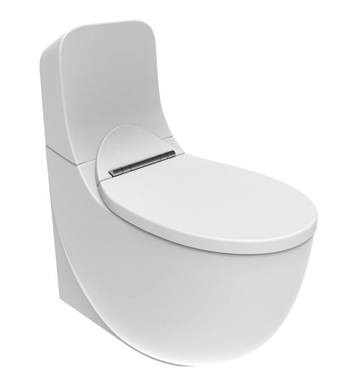 Изображение товара Унитаз-компакт безободковый Creavit Foglia, FG360-00CB00E-0000/FG4000-00CB00E-0000/К-IT5130.00/KC2703.01.0000E/15165141/15912201, с функцией биде, со смесителем, крышка-сиденье микролифт, белый