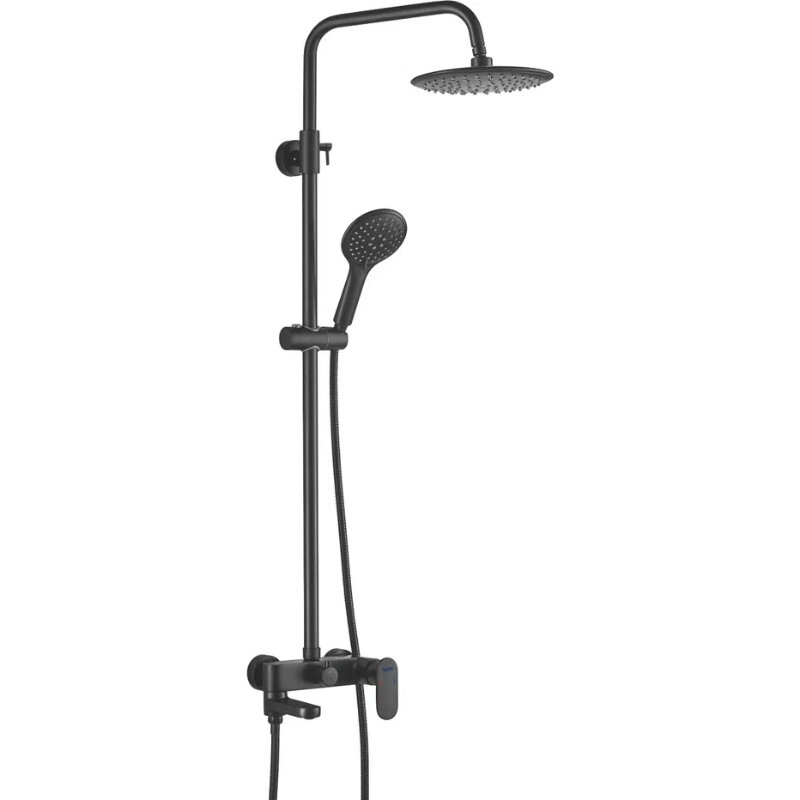 Изображение товара Душевая система Shevanik S8736H черный матовый