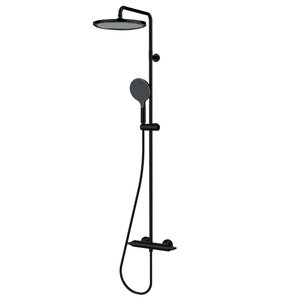 Изображение товара Душевая система Bossini Apice L10505.073 термостатическая черная матовая