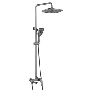 Изображение товара Душевая система Shevanik S9136T, вороненая сталь, gunmetal